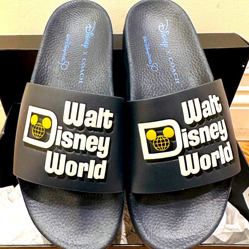 Disney X Coach Slides - Walt Disney World Celebration Coach Slides